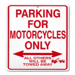 Motorcycles Only Sign: FLMO