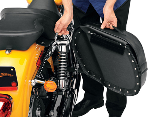 Saddlemen Teardrop Saddlebag Universal Fit - Shock Cutaway Drifter Styling: 3501-0459