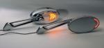 Custom LED Lighted Turn Signal Motorcycle Mirrors: MIRLED