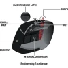 Viking Bags 36L - Lamellar Raven XL Triumph Thunderbird Shock Cut-out Hard Saddlebags - Image 5